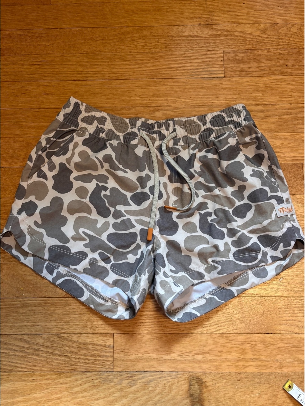 Moshi XS Gray Camo Swim Shorts